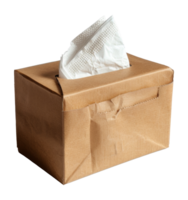 A box of tissues is sitting - stock . png