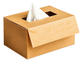 een doos met een zakdoek binnen van het - voorraad .. png