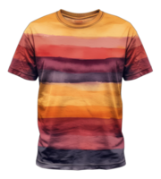 lutning orange prestanda t-shirt med andningsbar tyg på transparent bakgrund - stock . png