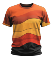 Farbe Block Grafik T-Shirt mit Fett gedruckt abstrakt Design auf transparent Hintergrund - - Lager . png