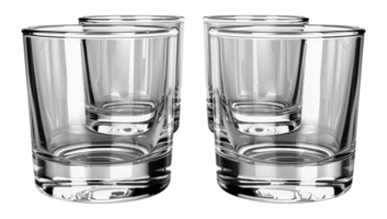 transparent glas tumlare, skära ut - stock .. png