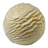 une blanc la glace crème cône avec une blanc tourbillon modèle - Stock . png