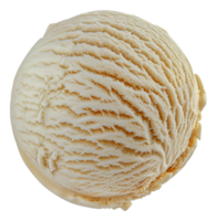 une scoop de la glace crème avec une blanc tourbillon modèle - Stock .. png