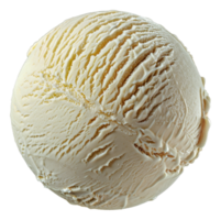 A white ice cream ball with a white line on it - stock . png