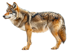 A large brown and tan wolf standing - stock .. png