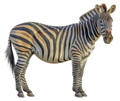 A zebra standing in front - stock .. png