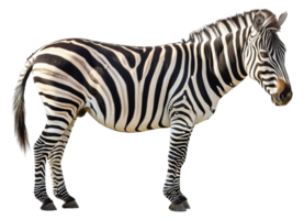 uma zebra em pé dentro uma campo com Está cabeça baixa - estoque .. png