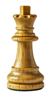 Wooden chess piece, cut out - stock .. png