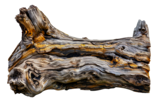 Driftwood sculpture, cut out - stock .. png