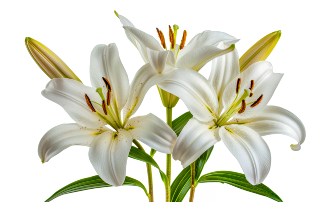 white-lily-flowers-cut-out-