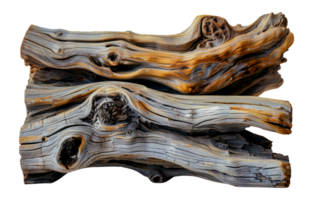 Driftwood sculpture, cut out - stock .. png