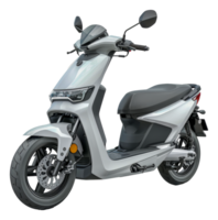 Modern grey electric scooter standing, cut out - stock . png