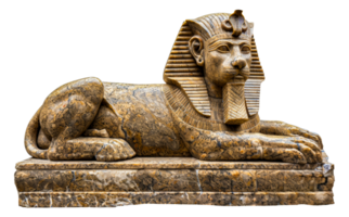 egípcio esfinge estátua, cortar Fora - estoque .. png