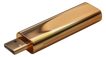 d'or USB bâton, Couper en dehors - Stock .. png