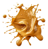 Peanut butter splash, cut out - stock . png