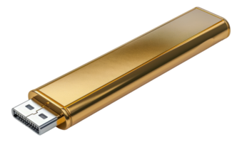 d'or USB bâton, Couper en dehors - Stock .. png