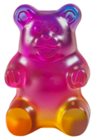 A colorful bear made of gummy bears - stock .. png