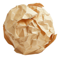 A crumpled piece of paper with a hole in the middle - stock .. png