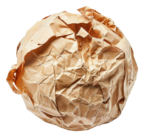 A crumpled piece of paper with a hole in the middle - stock .. png