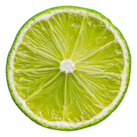 A lime is sliced in half and the inside is shown - stock .. png
