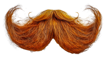 naranja resumen Bigote diseño, cortar fuera - valores .. png