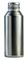 Sleek stainless steel water bottle, cut out - stock . png