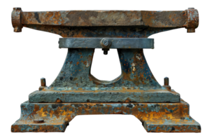 Vintage rail anvil, cut out - stock .. png