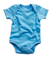 Soft blue baby onesie ideal for comfort and style, cut out - stock .. png