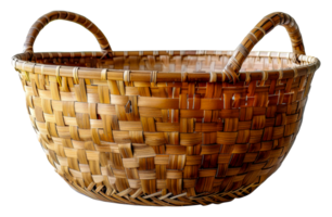 ampla tecido à mão cesta ideal para família armazenamento e decoração, cortar Fora - estoque . png
