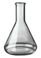 Transparent laboratory flask, cut out - stock .. png