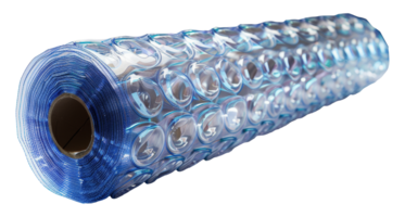 bleu bulle emballage rouleau pour emballage, Couper en dehors - Stock .. png