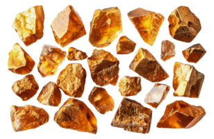 verzameling van geassorteerd mineraal rotsen, besnoeiing uit - voorraad .. png