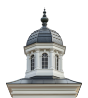 Ornate architectural dome with classic details, cut out - stock .. png
