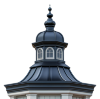 Ornate architectural dome with classic details, cut out - stock .. png