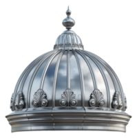 Ornate architectural dome with classic details, cut out - stock .. png