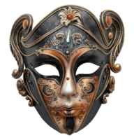 elegant zwart en goud maskerade masker, besnoeiing uit - voorraad .. png