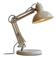 Beige desk lamp with classic design, cut out - stock .. png