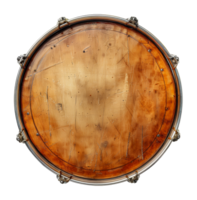 Vintage ▾ laccio tamburo con logoro di legno corpo, tagliare su - azione .. png