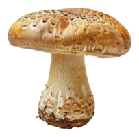 close of a fresh porcini mushroom, cut out - stock . png