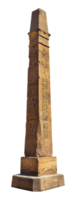 Egyptian obelisk with hieroglyphs, cut out - stock .. png
