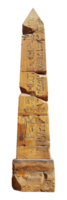 Egyptian obelisk with hieroglyphs, cut out - stock .. png