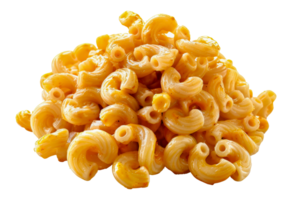 Freshly cooked fusilli pasta pile, cut out - stock .. png