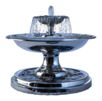 Illuminated tiered water fountain, cut out - stock .. png