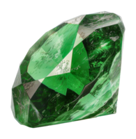 Cut and polished green peridot gem, cut out - stock .. png