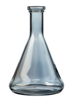Transparent glass laboratory flask, cut out - stock .. png