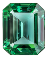pulido verde Esmeralda piedra preciosa con reflexiones, cortar fuera - valores .. png