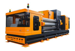 moderne industriel machine dans Orange pour précision travail, Couper en dehors - Stock .. png