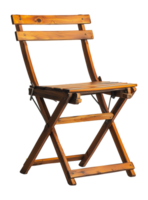Vintage wooden chair folded, cut out - stock .. png