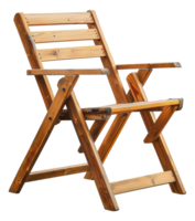 Vintage ▾ di legno sedia piegato, tagliare su - azione .. png