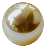 An opaque, white and tan colored marble ball with visible internal reflections and subtle distortions., cut out - stock .. png